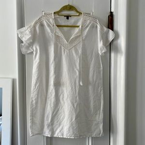 J. Crew White Linen Cover-Up